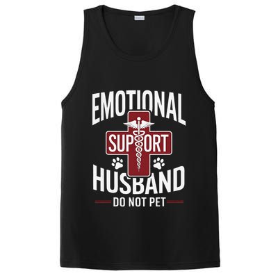 Funny Emotional Support Husband Do Not Pet PosiCharge Competitor Tank
