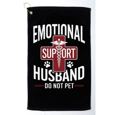 Funny Emotional Support Husband Do Not Pet Golf Towel