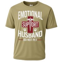 Funny Emotional Support Husband Do Not Pet Performance Shirt