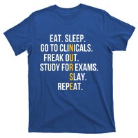 Funny Eat Sleep Go To Clinicals Nurse Life Nursing School Gift T-Shirt