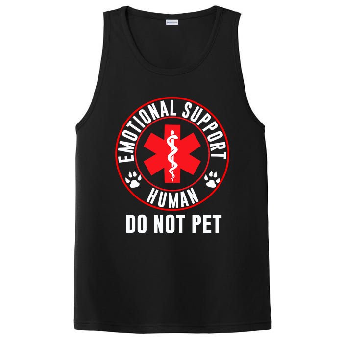 Funny Emotional Support Human Do Not Pet Gift Service Dog Love Humor Gift PosiCharge Competitor Tank