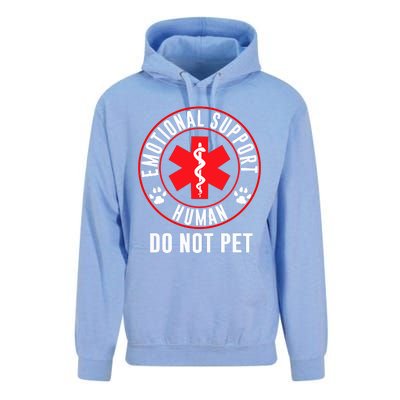 Funny Emotional Support Human Do Not Pet Gift Service Dog Love Humor Gift Unisex Surf Hoodie