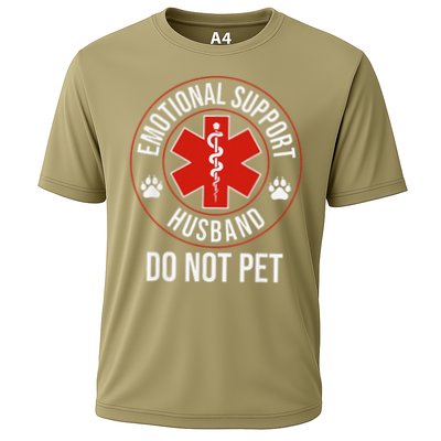 Funny Emotional Support Husband Do Not Pet Performance Shirt