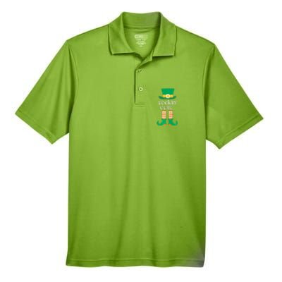 Feckin Eejit St. Patrick's Day Funny Irish Slang Saint Paddy Men's Origin Performance Pique Polo