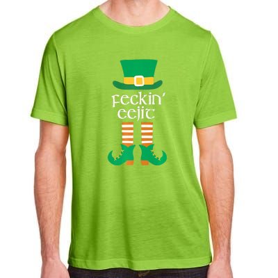 Feckin Eejit St. Patrick's Day Funny Irish Slang Saint Paddy Adult ChromaSoft Performance T-Shirt