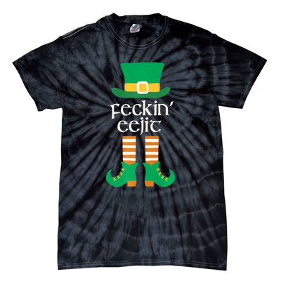 Feckin Eejit St. Patrick's Day Funny Irish Slang Saint Paddy Tie-Dye T-Shirt