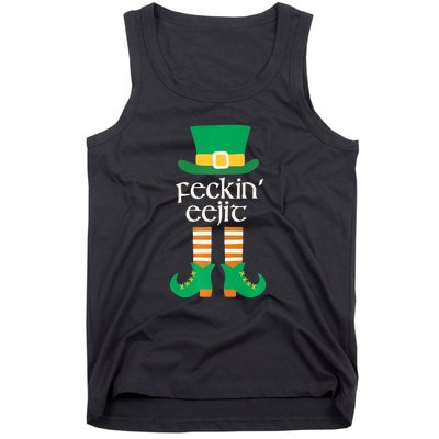 Feckin Eejit St. Patrick's Day Funny Irish Slang Saint Paddy Tank Top