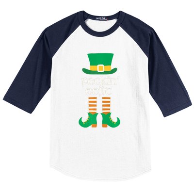 Feckin Eejit St. Patrick's Day Funny Irish Slang Saint Paddy Baseball Sleeve Shirt