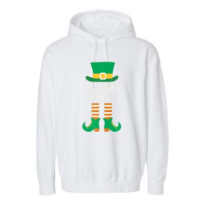 Feckin Eejit St. Patrick's Day Funny Irish Slang Saint Paddy Garment-Dyed Fleece Hoodie