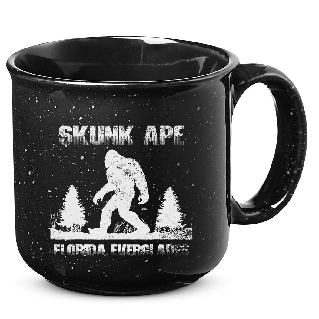 Florida Everglades Skunk Ape Bigfoot Retro Vintage 15oz Campfire Ceramic Mug
