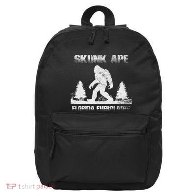 Florida Everglades Skunk Ape Bigfoot Retro Vintage 16 in Basic Backpack