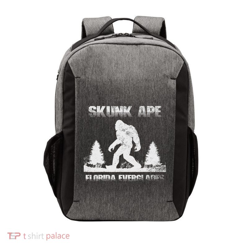 Florida Everglades Skunk Ape Bigfoot Retro Vintage Vector Backpack