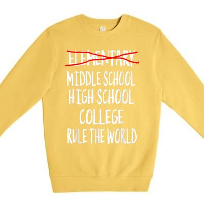 Funny Elementary School Graduation 6th Grade Graduation Premium Crewneck Sweatshirt