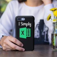 Funny Excel Spreadsheet Gift I Simply Excel Permanent Decal Sticker
