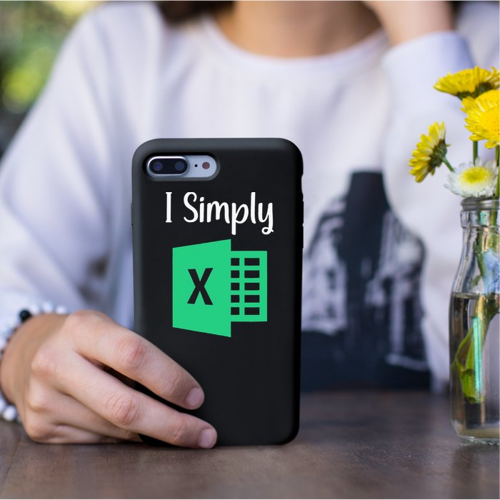 Funny Excel Spreadsheet Gift I Simply Excel Permanent Decal Sticker