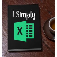 Funny Excel Spreadsheet Gift I Simply Excel Permanent Decal Sticker