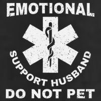 Funny Emotional Support Husband Do Not Pet Dad Humour Adult Drive Performance Visor