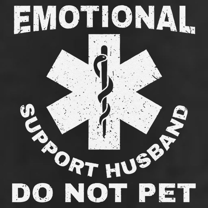 Funny Emotional Support Husband Do Not Pet Dad Humour Adult Drive Performance Visor