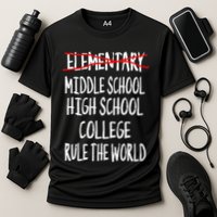 Funny Elementary School Graduation 6th Grade Graduation Cooling Performance Crew T-Shirt
