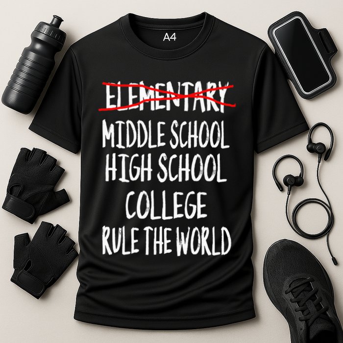 Funny Elementary School Graduation 6th Grade Graduation Cooling Performance Crew T-Shirt
