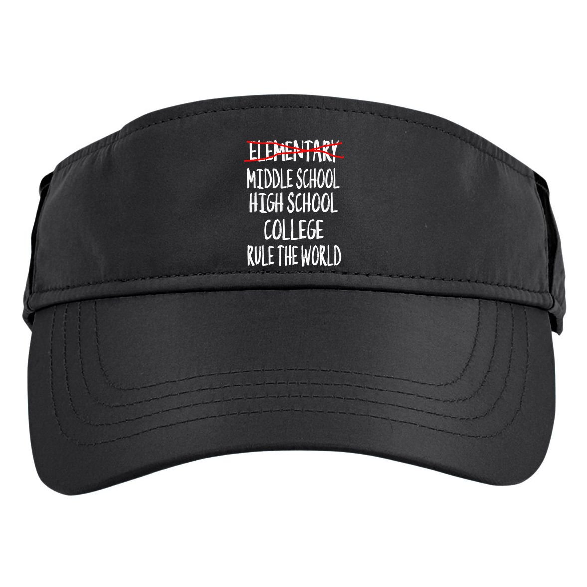 Funny Elementary School Graduation 6th Grade Graduation Adult Drive Performance Visor