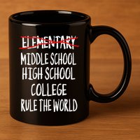 Funny Elementary School Graduation 6th Grade Graduation 11oz C Handle Ceramic Mug