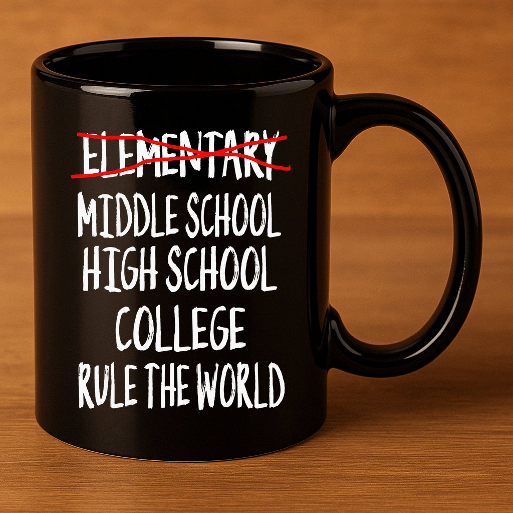 Funny Elementary School Graduation 6th Grade Graduation 11oz C Handle Ceramic Mug