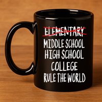 Funny Elementary School Graduation 6th Grade Graduation 11oz C Handle Ceramic Mug