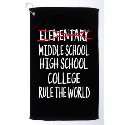 Funny Elementary School Graduation 6th Grade Graduation Golf Towel