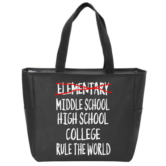 Funny Elementary School Graduation 6th Grade Graduation Zip Tote Bag