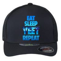 Funny Eat Sleep Yeet Repeat Vintage Flexfit Unipanel Trucker Cap