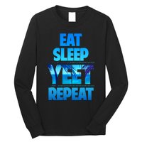 Funny Eat Sleep Yeet Repeat Vintage Long Sleeve Shirt