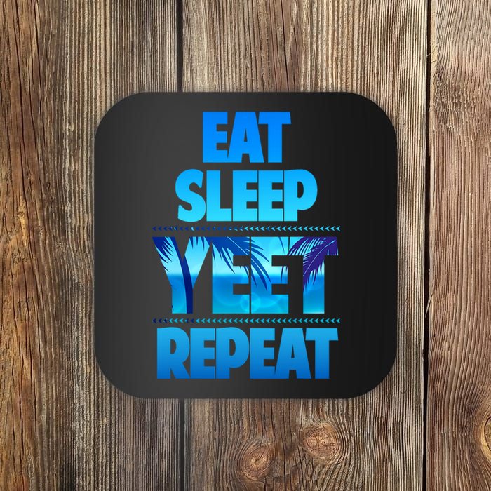 Funny Eat Sleep Yeet Repeat Vintage Coaster