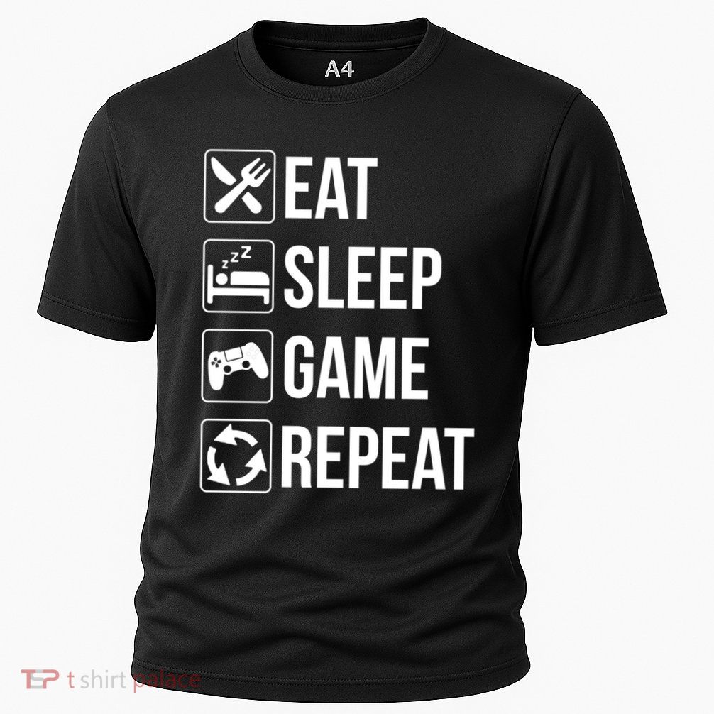 Funny Eat Sleep Game Repeat Gaming Funny Gift Funny Gift Performance Shirt