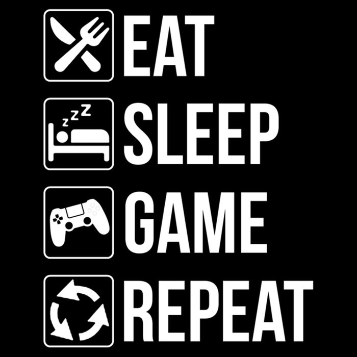 Funny Eat Sleep Game Repeat Gaming Funny Gift Funny Gift Cooling Performance Crew T-Shirt