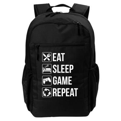 Funny Eat Sleep Game Repeat Gaming Funny Gift Funny Gift Backpack
