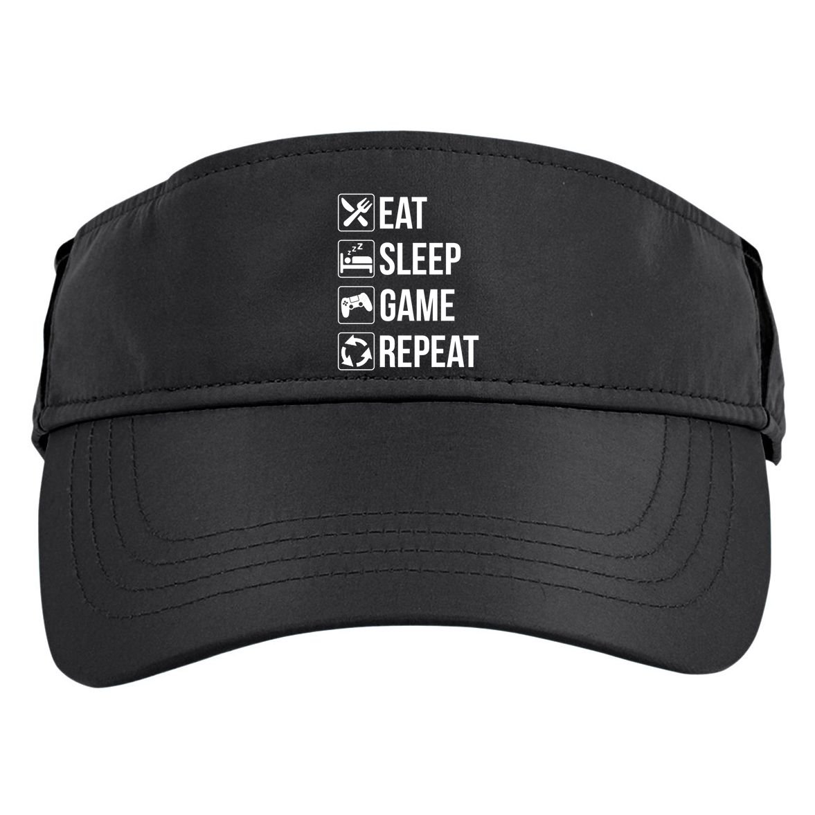 Funny Eat Sleep Game Repeat Gaming Funny Gift Funny Gift Adult Drive Performance Visor