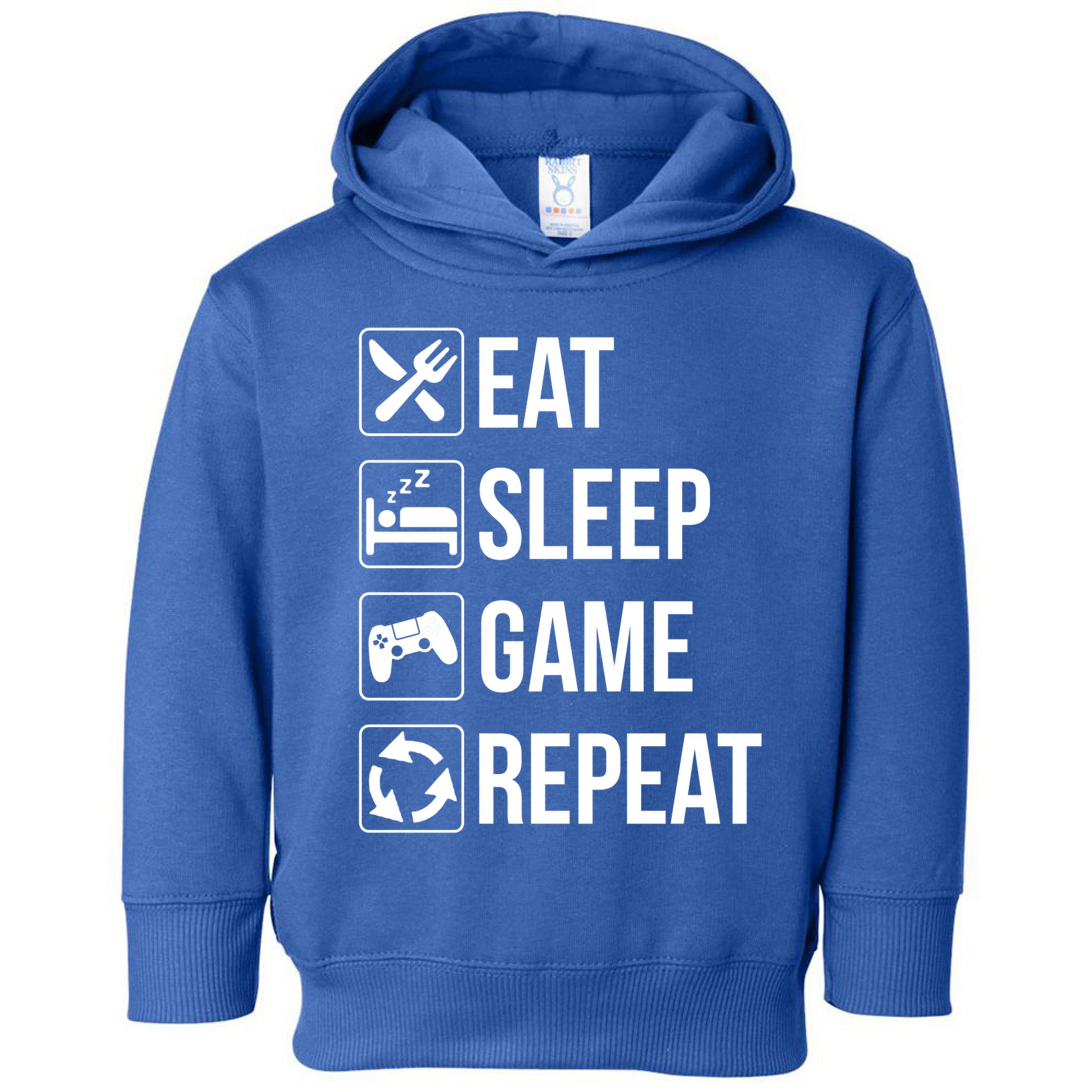 Funny Eat Sleep Game Repeat Gaming Funny Gift Funny Gift Toddler Hoodie