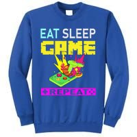 Funny Eat Sleep Game Repeat Design For Video Games Lovers Gift Sweatshirt