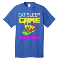 Funny Eat Sleep Game Repeat Design For Video Games Lovers Gift Tall T-Shirt