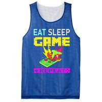 Funny Eat Sleep Game Repeat Design For Video Games Lovers Gift Mesh Reversible Basketball Jersey Tank