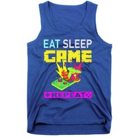 Funny Eat Sleep Game Repeat Design For Video Games Lovers Gift Tank Top