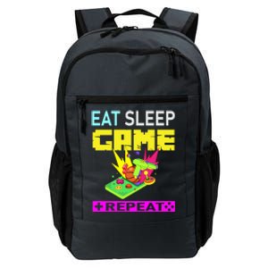 Funny Eat Sleep Game Repeat Design For Video Games Lovers Gift Daily Commute Backpack