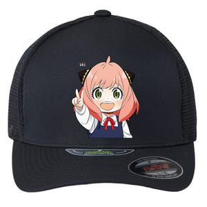 Funny Emotion Smile Heh. A Cute Girl For Family Holidays Flexfit Unipanel Trucker Cap