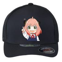 Funny Emotion Smile Heh. A Cute Girl For Family Holidays Flexfit Unipanel Trucker Cap