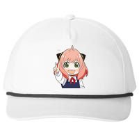 Funny Emotion Smile Heh. A Cute Girl For Family Holidays Snapback Five-Panel Rope Hat