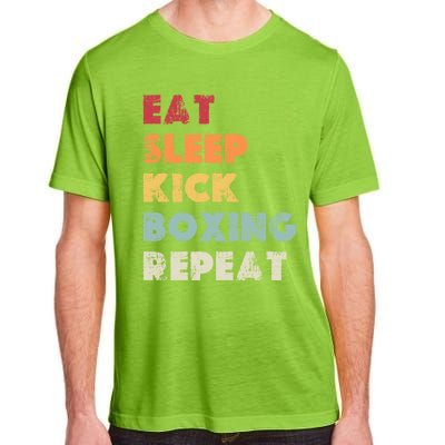 Funny Eat Sleep Kickboxing Repeat Mixed Martial Arts Cute Gift Adult ChromaSoft Performance T-Shirt