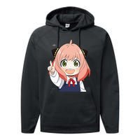 Funny Emotion Smile Heh. A Cute Girl For Family Holidays Performance Fleece Hoodie