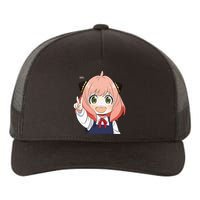 Funny Emotion Smile Heh. A Cute Girl For Family Holidays Yupoong Adult 5-Panel Trucker Hat