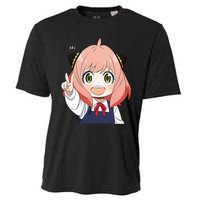 Funny Emotion Smile Heh. A Cute Girl For Family Holidays Cooling Performance Crew T-Shirt